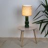 Lampe à poser SAKIA en céramique Noir, compatible culot E14, 40W