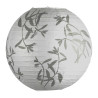 Suspension boule papier RINA feuillage Gris, 60W