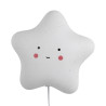Applique STARRY en céramique Blanc, compatible culot E14, 25W
