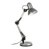 Lampe à poser TEMPO en métal Gris, compatible culot E27, 25W