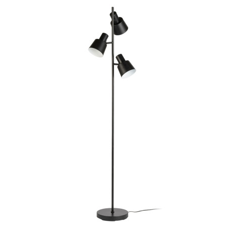 Lampadaire BARRY en métal Noir, compatible culot E14, 15W
