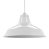 Suspension INDUS en métal Blanc, compatible culot E27, 60W