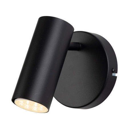 Applique VERSO en métal Noir, compatible culot GU10, 7W