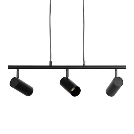 Suspension VERSO en métal Noir, compatible culot GU10, 7W