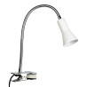 Liseuse clip FLEX en métal flexible Blanc, compatible culot E14, 40W