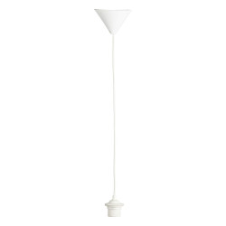 Suspension classique Blanc, compatible culot E27, 60W