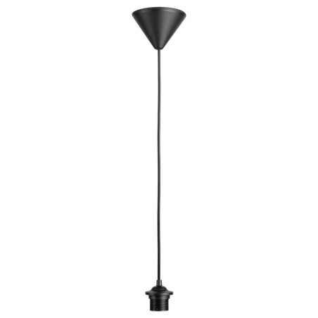 Suspension classique Noir, compatible culot E27, 60W