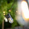 Guirlande lumineuse LED 5m 230V, extensible IP44, 10 boules ST48 mini-Edison