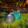 copy of Lanterne Solaire Boule IP44 - Finition verre teinté - Bleu ou Gris