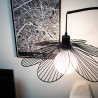 Lampadaire FLORA en métal Noir, compatible culot E27, 25W