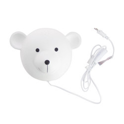 Applique MILOW en céramique Blanc, compatible culot E14, 25W