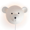 Applique MILOW en céramique Blanc, compatible culot E14, 25W