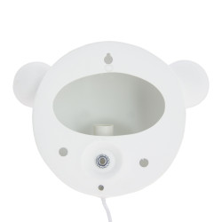 Applique MILOW en céramique Blanc, compatible culot E14, 25W