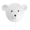 Applique MILOW en céramique Blanc, compatible culot E14, 25W