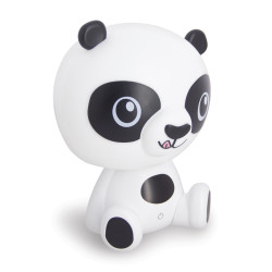 Veilleuse Panda LED, intensité variable, 2 accesoires inclus (couronne / chapeau), USB rechargeable, RVB / Blanc chaud