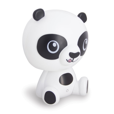 Veilleuse Panda LED, intensité variable, 2 accesoires inclus (couronne / chapeau), USB rechargeable, RVB / Blanc chaud