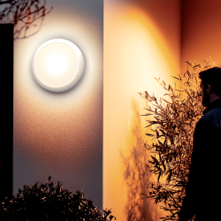 Hublot LED rond blanc, IP65, 1800 Lumens, détecteur de mouvement désactivable, CCT