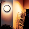 Hublot LED rond noir, IP65, 1800 Lumens, détecteur de mouvement désactivable, CCT