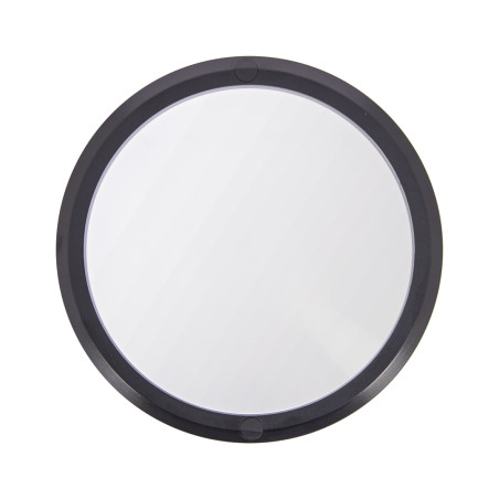 Hublot LED rond noir, IP65, 1800 Lumens, détecteur de mouvement désactivable, CCT
