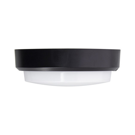 Hublot LED rond noir, IP65, 1800 Lumens, détecteur de mouvement désactivable, CCT