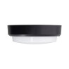 Hublot LED rond noir, IP65, 1800 Lumens, détecteur de mouvement désactivable, CCT
