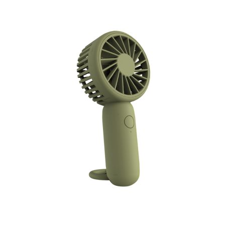 Mini ventilateur nomade kaki, rechargeable, 3 vitesses