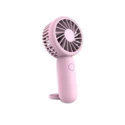 Mini ventilateur nomade rose, rechargeable, 3 vitesses