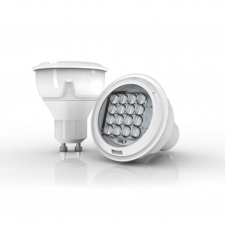Ampoule LED spot, culot GU10, 4,5W cons. (35W eq), lumière blanc chaud