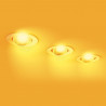 Spot Encastrable LED Intégré - RGB - Orientable - cons. 6,8W (eq. 40W) - 345 lumens - Blanc chaud