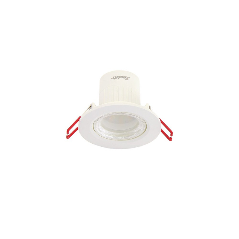 Spot Encastrable LED Intégré - Changement de température par switch - Orientable - cons. 6,5W (eq. 50W) - Blanc chaud