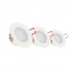 Lot de 3 Spots Encastrable LED Intégrés - IP 65 pour salle de bain - cons. 5W (eq. 50W) - 345 lumens - Blanc neutre