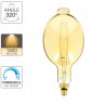 Ampoule LED Giant (BT180) / Vintage au verre ambré, dimmable, culot E27, 8W cons. (60W eq.), 800 lumens, lumière blanc chaud