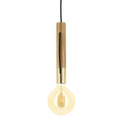 Suspension design modèle tempo bois et laiton