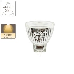 Ampoule LED spot, culot G4, 4W cons. (20W eq.), lumière blanche chaude