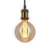 Ampoule LED déco Hologramme Globe (G125) au verre ambré, culot E27, 4W cons., 200 lumens, lumière blanc chaud