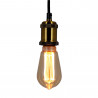 Ampoule LED déco Hologramme EDISON au verre ambré, culot E27, 4W cons., 200 lumens, lumière blanc chaud