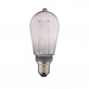 Ampoule LED déco Hologramme Edison au verre fumé, culot E27, 4W cons., 100 lumens, lumière blanc chaud