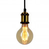 Ampoule LED déco Hologramme Globe (G95) au verre ambré, culot E27, 4W cons., 200 lumens, lumière blanc chaud