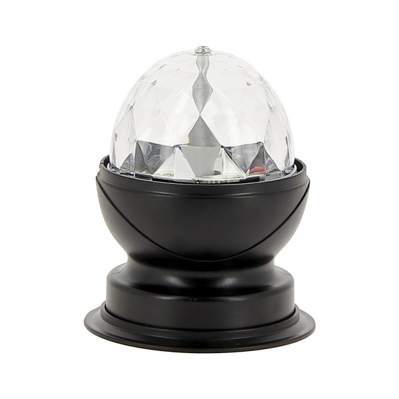 Lampe à poser effet Disco, LED multicolores, tête rotative