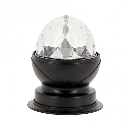 Lampe à poser effet Disco, LED multicolores, tête rotative