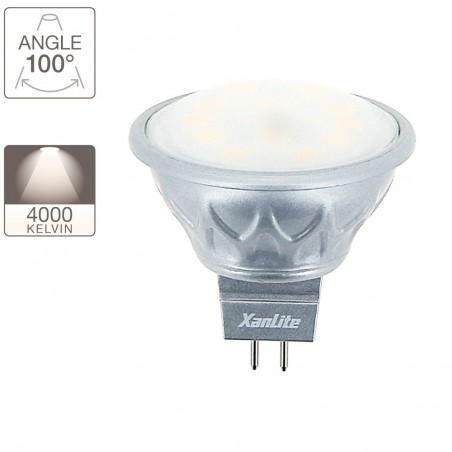 Ampoule spot LED, culot GU5.3, 5,5W cons. (25W éq.), blanc neutre