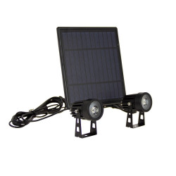 Double projecteur LED solaire