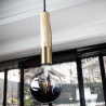 Suspension design modèle tempo bois et laiton