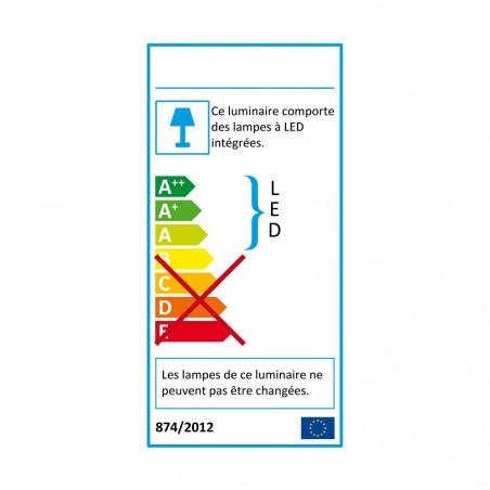 Projecteur Murale blanc à LED 6500 lumens