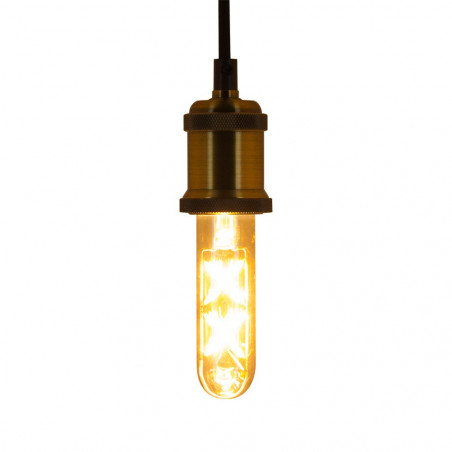 Ampoule LED (T125) Tube / Vintage au verre ambré, culot E27, 4W cons. (30W eq.), 323 lumens, lumière blanc chaud
