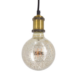 Ampoule LED G125, culot E27, 4W cons. (24W eq.), lumière blanc chaud