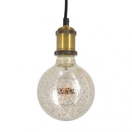 Ampoule LED G125, culot E27, 4W cons. (24W eq.), lumière blanc chaud