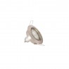 Lot de 5 Spots Encastrés Metal brossé - ORIENTABLE - Dimmable - Ampoule LED GU10 incluses - cons. 5W (eq. 50W) - Blanc chaud
