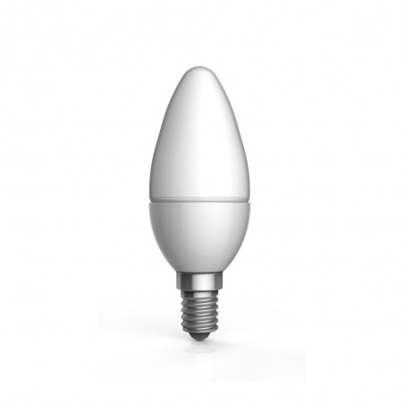 Ampoule LED flamme, culot E14, conso 2,5W (eq. 20W), blanc chaud (3000K)