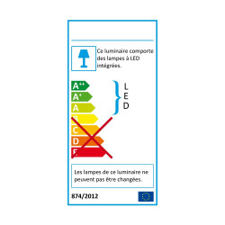 Ampoule LED déco, double verre, forme "egg", culot E27, blanc neutre, forme allongée